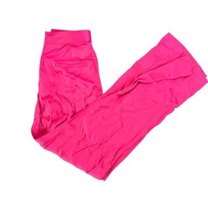 Zara XS Hot Pink Satin Trousers